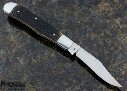 Eugene Shadley Custom Knife Remington Jigged Bone Slip Joint - Image 3