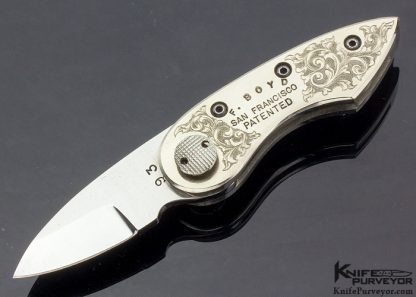 Francis Boyd Custom Knife Button Lock #93