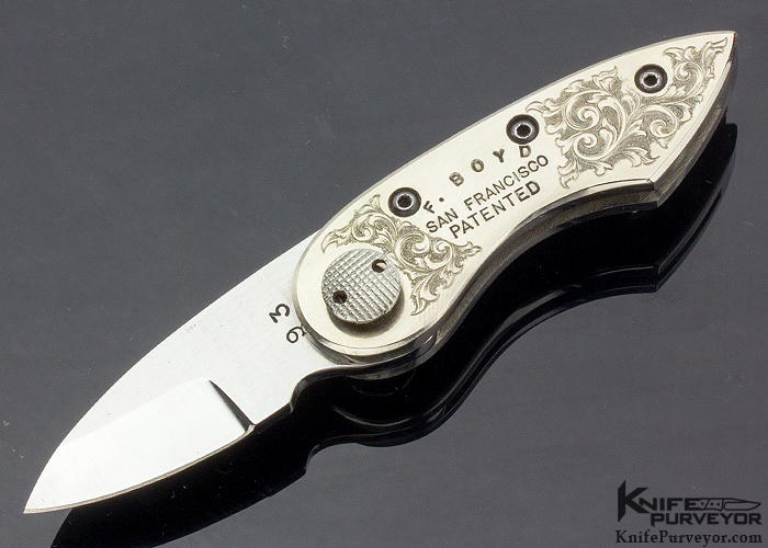 Francis Boyd Custom Knife Button Lock #93 - Knife Purveyor