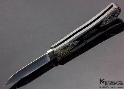 Dr. Fred Carter Custom Knife Sole Authorship Engraved Blued Lockback - Image 5