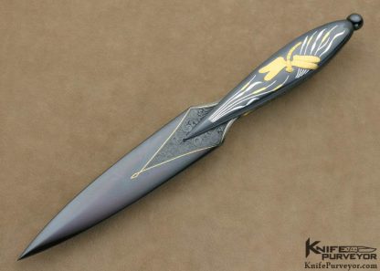 Dr. Fred Carter Custom Knives Sole Authorship Engraved 2007 AKI Dragonfly Dagger