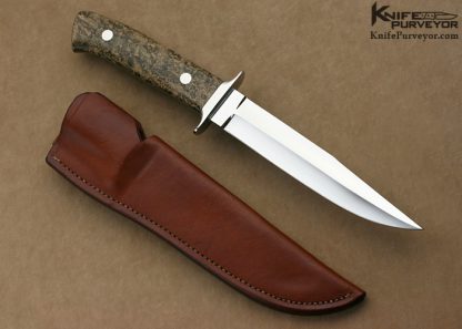 George Herron Custom Knife Spalted Birdseye Burlwood Fighter - Image 3