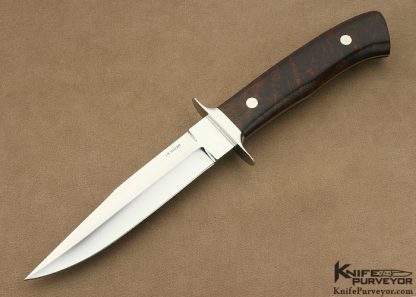 George Herron Custom Knife Desert Ironwood Small Fighter #812