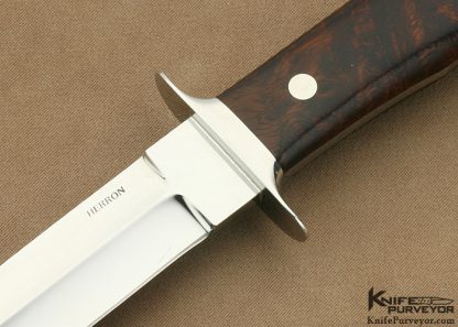 George Herron Custom Knife Desert Ironwood Small Fighter #812 - Image 2