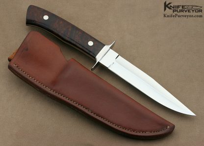 George Herron Custom Knife Desert Ironwood Small Fighter #812 - Image 3