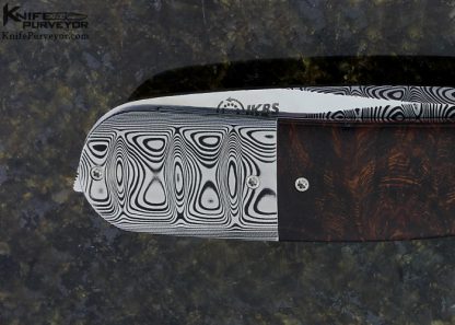 Herucus Blomerus  Custom Knife  Damasteel & Ironwood Linerlock - Image 7