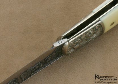 H.H. Frank Custom Knife Sole Authorship Engraved Lockback - Image 9