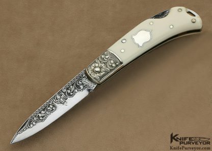 H.H. Frank Custom Knife Sole Authorship Engraved Lockback