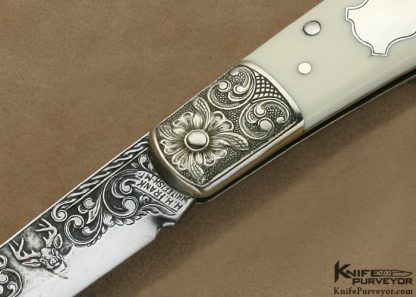 H.H. Frank Custom Knife Sole Authorship Engraved Lockback - Image 2