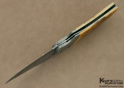 Corrie Schoeman Custom Knife  Damascus Linerlock - Image 5