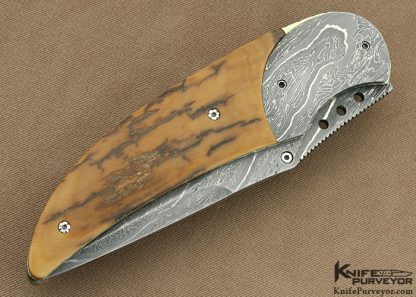 Corrie Schoeman Custom Knife  Damascus Linerlock - Image 3