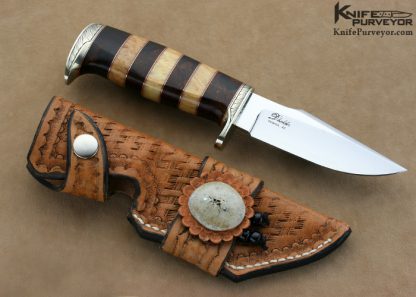 D'Holder Custom Knife "My Knife" Mitchell's Clip Engraved By Bruce Christensen