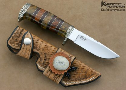 D'Holder Custom Knife "My Knife" Drop Point Engraved By Bruce Shaw - Image 2