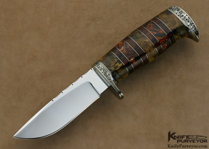 D'Holder Custom Knife "My Knife" Drop Point Engraved By Bruce Shaw