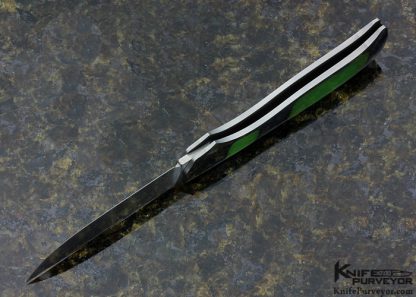 Jack Busfield Custom Knife Green Jade Persian Lockback - Image 5