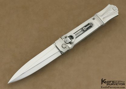 Jack Levin Custom Knife Machined Titanium & Steel Automatic