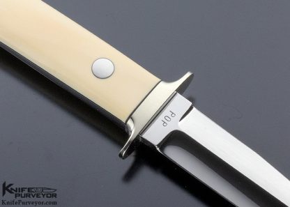 James Poplin Custom Knife Mammoth Ivory Boot Knife - Image 4