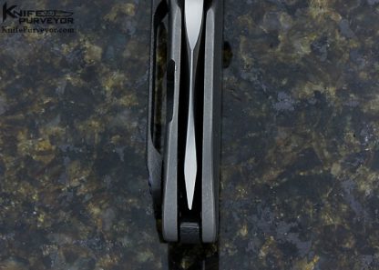 Jared Price Custom Knife Titanium Frame Lock with Zirconium Clip, Back Bar and Pivot Accent - Image 6