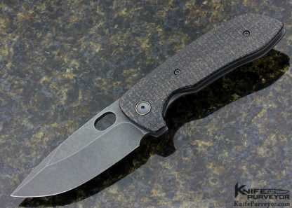 Jared Price One Off Lightning Strike Carbon Fiber Frame Lock