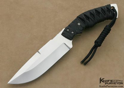 Jeff Diotte Custom Knife 154-CM Stingray Cord Wrap "Humpback"