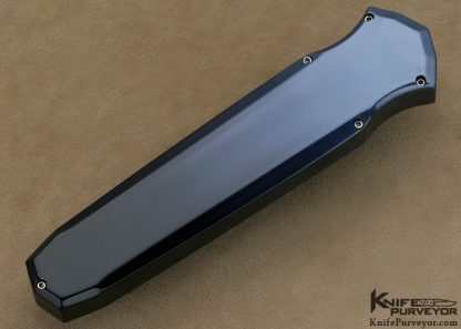 Jeff Harkins Custom Knife Aircraft Grade Aluminum & Hand Rubbed Satin Finished ATS-34 OTF "Triton" - Image 3