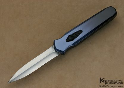 Jeff Harkins Custom Knife Aircraft Grade Aluminum & Hand Rubbed Satin Finished ATS-34 OTF "Triton"