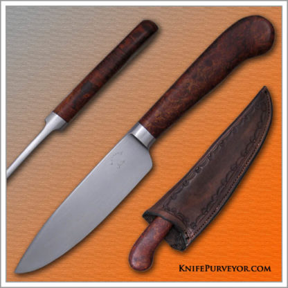 Jerome Anders' Custom Knife: Master Smith Integral Utility with Burlwood Scales