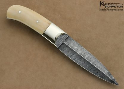 Jim Ence Custom Knife Damascus & Carved  Boot Dagger - Image 3