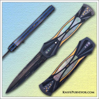 Jim & Joyce Minnick's Custom Knife: Blacklip Art Deco Auto