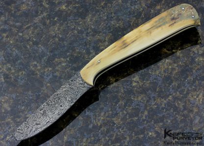 Jim Siska Custom Knife Small Skinner with Damascus