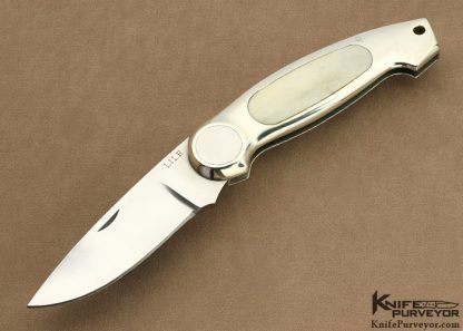 Jimmy Lile Custom Knife #79 Walrus Bone Interframe Button Lock