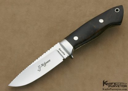 JJ McGovern Custom Knife "Beretta" Desert Ironwood Drop Point Hunter