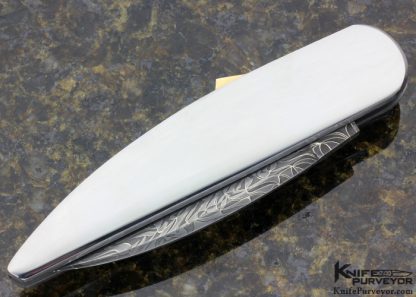 Joe Kious Custom Knife Robert Eggerling Mosaic Damascus Midlock Automatic - Image 3