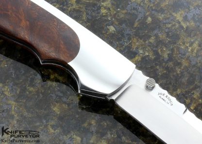 Joe Kious Custom Knife Desert Ironwood Lockback - Image 4