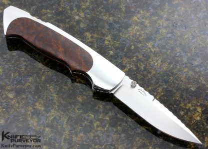 Joe Kious Custom Knife Desert Ironwood Lockback - Image 3