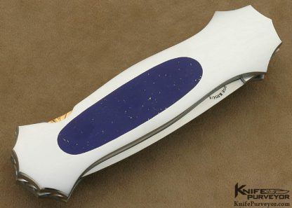 Joe Kious Custom Knife Lapis Lazuli Lockback Dagger II - Image 3