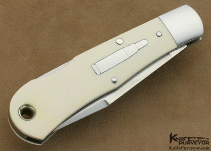 Joel Chamblin Custom Knife Pre-ban Elephant Ivory Remington Bullet Lockback - Image 3