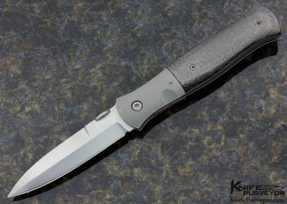 John W. Smith Custom Knife Carbon Fiber Linerlock Dagger