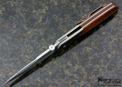 John W. Smith Custom Knife Burlwood & Titanium SD Linerlock - Image 4