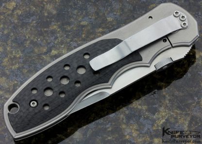 John W. Smith Custom Knife Carbon Fiber "Evolution" Linerlock - Image 3