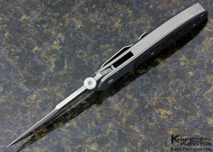 John W. Smith Custom Knife Carbon Fiber "Evolution" Linerlock - Image 4