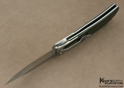 John W. Smith Custom Knife Carbon Fiber "Vanguard" Flipper Linerlock - Image 5