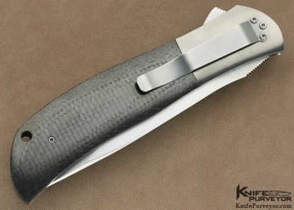 John W. Smith Custom Knife Carbon Fiber "Vanguard" Flipper Linerlock - Image 3