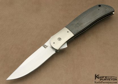 John W. Smith Custom Knife Carbon Fiber "Vanguard" Flipper Linerlock