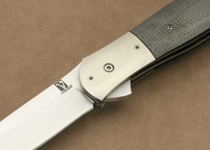 John W. Smith Custom Knife Carbon Fiber "Vanguard" Flipper Linerlock - Image 2