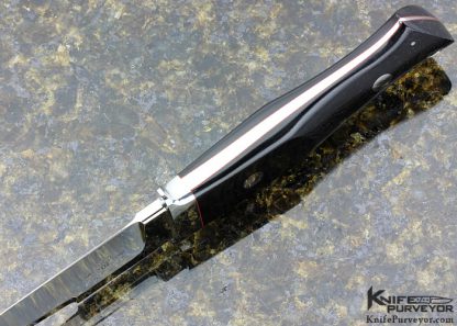 John Young Custom Knife 10th Anniversary Black Micarta Chute Knife - Image 5