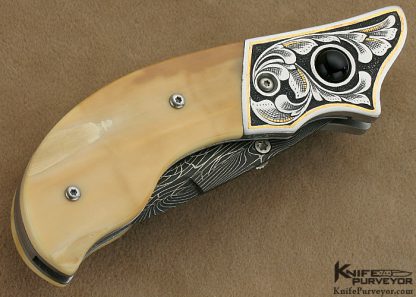 Jot Singh Khalsa Custom Knife Simon Lytton Engraved Fossilized Walrus Ivory - Image 3