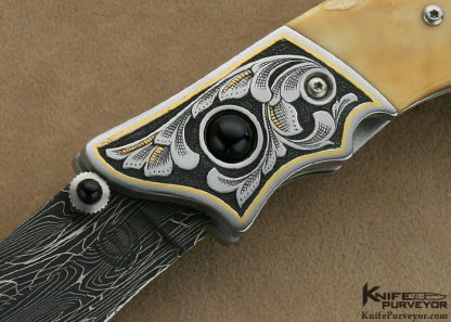 Jot Singh Khalsa Custom Knife Simon Lytton Engraved Fossilized Walrus Ivory - Image 2