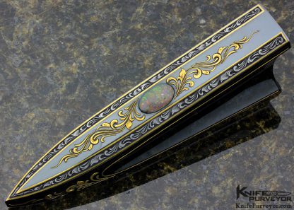 Buster Warenski Custom Knife Opal Letter Opener Engraved by Julie Warenski - Image 10