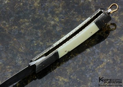 Kaj Embretsen Custom Knife Sole Authorship Multibar Damascus Lockback - Image 5